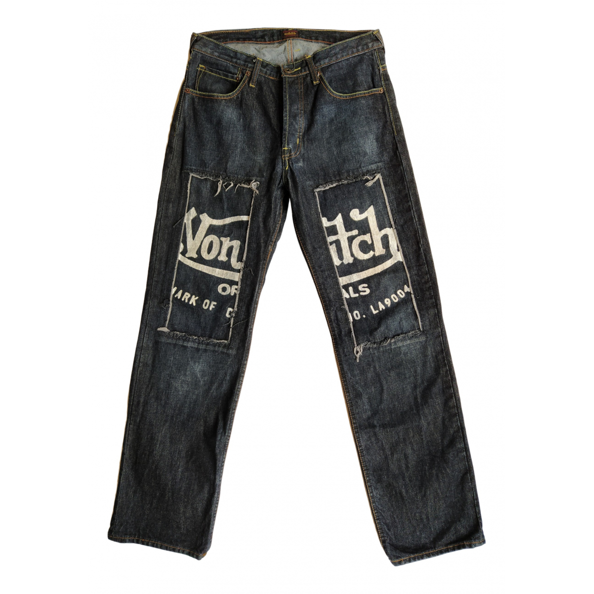 Straight jeans VON DUTCH Blue size 32 